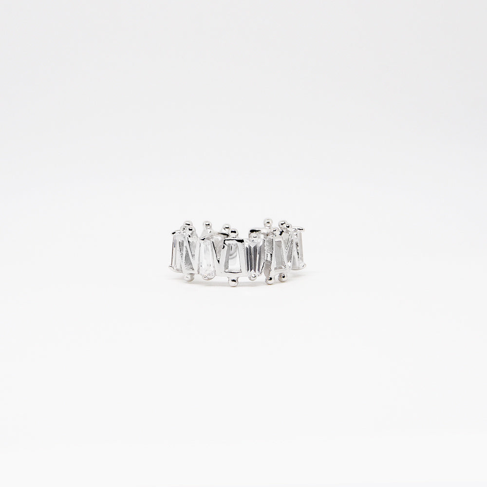 IV Ring - White Quartz - Silver