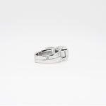 Juxtapose Ring - White Quartz - Silver