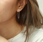I earrings - White Quartz