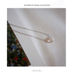 Mother of pearl Necklace - Silver
